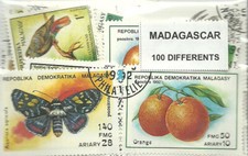 Lot 100 timbres d'occasion  Panissières