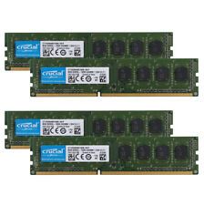 32GB Crucial 4x 8GB PC3L 12800U DDR3 1600 MHz NOVA Memória RAM DIMM Intel Desktop comprar usado  Enviando para Brazil