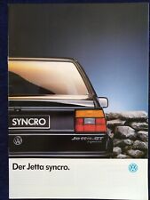 Jetta syncro prospekt gebraucht kaufen  Vechta