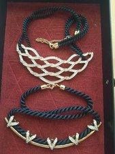 Collier kristallsteinen kordel gebraucht kaufen  Langenfeld (Rheinland)