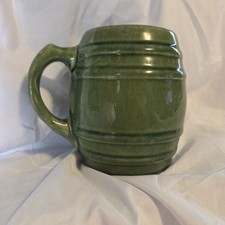 Caneca de cerveja McCoy Pottery #16 barril verde década de 1920 vintage marcada 16 comprar usado  Enviando para Brazil