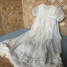 Antique christening netting for sale  BRISTOL