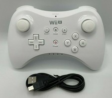 Como Novo Genuíno Nintendo Wii U Pro Controle Sem Fio Branco + Cabo de Carregamento comprar usado Como Novo Genuíno Nintendo Wii U Pro Controle Sem Fio Branco + Cabo de Carregamento comprar usado  Enviando para Brazil