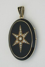 Biedermeier medaillon perle gebraucht kaufen  Bremen