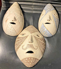 Lot masques céramique d'occasion  Quarré-les-Tombes
