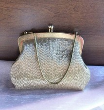 Bolsa de mão com miçangas douradas para festas de casamento e eventos noturnos, elegante e elegante M6 comprar usado  Enviando para Brazil