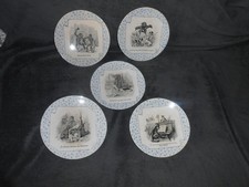 Assiettes parlante sarreguemin d'occasion  Rouen-
