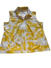 Colete Zenergy tamanho 2 da Chicos bolsos com zíper comprimento floral 27” poli #800 comprar usado  Enviando para Brazil