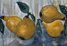 Birnen riginal aquarell gebraucht kaufen  Deutschland