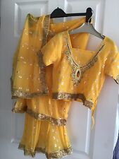 Girls yellow saree for sale  SOUTHMINSTER