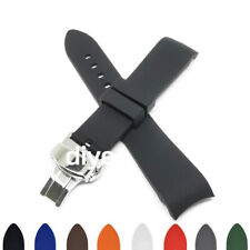Pulseira esportiva de borracha de silicone macia 20 mm 22 mm extremidade curva comprar usado  Enviando para Brazil