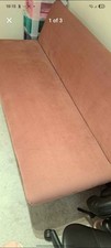 Blush pink futon for sale  SHIPSTON-ON-STOUR
