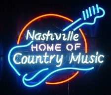Lâmpada de néon para guitarra música country Nashville decoração presente 24 x 20 comprar usado  Enviando para Brazil
