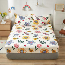 Lençol queen size ajustado com elástico capa de cama king size estilo floral comprar usado  Enviando para Brazil