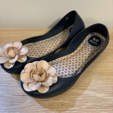 Sapatilhas femininas Zaxy tamanho US6 (EUR 37) balé geléia com flores - Azul marinho, usado comprar usado  Enviando para Brazil