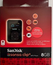 Odtwarzacz MP3 SanDisk Sansa Clip+ Plus 8 GB z gniazdem karty pamięci - otwarte pudełko, przetestowany na sprzedaż Odtwarzacz MP3 SanDisk Sansa Clip+ Plus 8 GB z gniazdem karty pamięci - otwarte pudełko, przetestowany na sprzedaż  Wysyłka do Poland