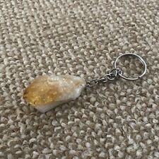 Citrine crystal keyring for sale  LEICESTER