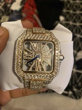 Cartier santos moissanite for sale  Hampton