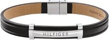 Pulseira de couro masculina preta Tommy Hilfiger Jewelry - 2790161 comprar usado  Enviando para Brazil