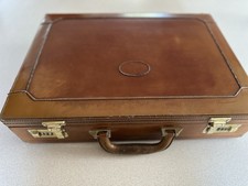 Vintage leather attaché for sale  UK
