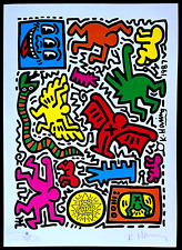 Litografia Keith Haring certificada certificado de autenticidade "Pop Shop Tokyo" assinada numerada à mão, usado comprar usado  Enviando para Brazil