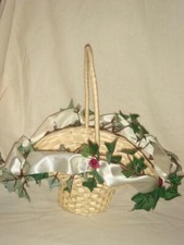 Streukörbchen natur hochzeit gebraucht kaufen  Waging a.See