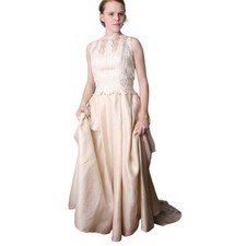 Usado, Vestido de noiva Pronovias Costura Barcelona 100% seda anos 90 vintage marfim  comprar usado  Enviando para Brazil