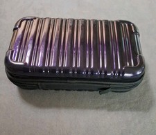 Capa dura roxa com zíper iFLY pequena 9x6 acessórios maquiagem telefone viagem comprar usado  Enviando para Brazil