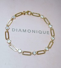 Diamonique yellow gold for sale  UK