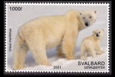 SVALBARD SPITSBERGEN 2021 EUROPA NIEDŹWIEDŹ POLARNY ZAGROŻONE GATUNKI MNH LOKALNY ZNACZEK na sprzedaż  Wysyłka do Poland