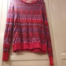 Norweger strickpullover pink gebraucht kaufen  München