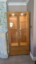 Oak display cabinet for sale  BENFLEET
