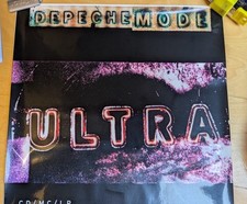 SUPER RARE 12" X 12" RECORD STORE WINDOW STICKER -  DEPECHE MODE - ULTRA (1997) comprar usado  Enviando para Brazil