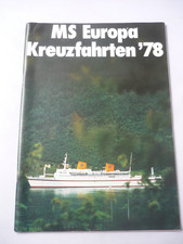 Europa kreuzfahrten german for sale  WATERLOOVILLE