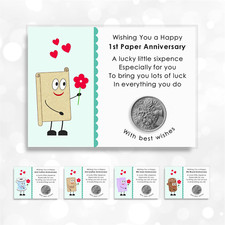Anniversary lucky sixpence for sale  BENFLEET