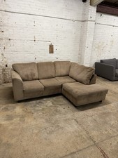 Brown shape sofa for sale  MITCHAM