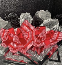 ❤️Enormes meias de tornozelo Gingham Tartan lindas de 3 camadas arco berçário escolar ❤️, usado comprar usado  Enviando para Brazil