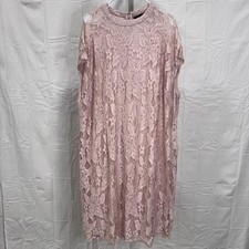 Vestido Ashro Lynnelle rosa renda formal jantar festa igreja tamanho 3X comprar usado  Enviando para Brazil