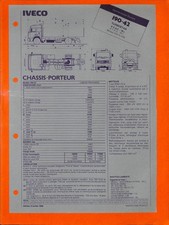 IVECO GRANDS ROUTIERS / 190-42 TURBOSTAR / CHASSIS PORTEUR / FICHE TECHNIQUE comprar usado IVECO GRANDS ROUTIERS / 190-42 TURBOSTAR / CHASSIS PORTEUR / FICHE TECHNIQUE comprar usado  Enviando para Brazil