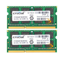 Kit Crucial 16GB 2X 8GB PC3L-12800 DDR3L-1600MHz SDRAM Sodimm Laptop Memória RAM", usado comprar usado  Enviando para Brazil