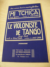 Mi Tchica Partition José Cana The Tango Violinist 1959 comprar usado  Enviando para Brazil