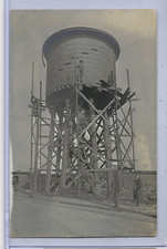 Cartão postal foto real RPPC - Construção de reservatório de água - Ocupacional comprar usado  Enviando para Brazil