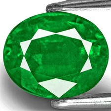 ZÂMBIA Esmeralda 3,49 Cts Natural Não Tratada Rico Aveludado Verde Real Oval comprar usado  Enviando para Brazil