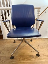 Blue leather vitra for sale  LONDON