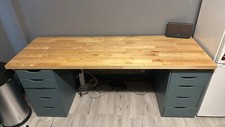Ikea desk birch for sale  KING'S LYNN