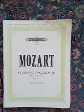 Usado, Mozart: Sinfonia Concertante em E-Flat Major-Violino, Viola, Klavier comprar usado  Enviando para Brazil