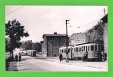Foto de bonde Tramwaj - WPK Katowice - Dois carros e reboques de 2 eixos - Polônia - 1958 comprar usado  Enviando para Brazil