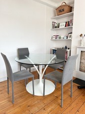 Calligaris round glass for sale  LONDON
