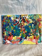 Leinwand bunt handgemacht gebraucht kaufen  Berlin