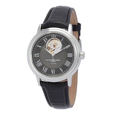 Relógio masculino Raymond Weil Maestro automático mostrador preto 2827-STC-00608 comprar usado  Enviando para Brazil